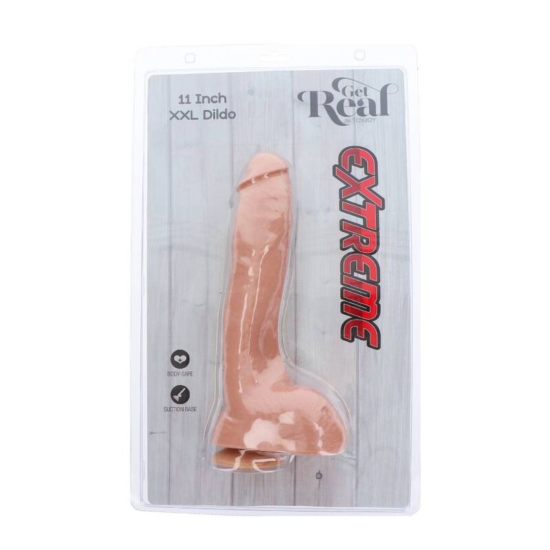 GET REAL - EXTREME XXL DILDO 28 CM NATURAL GET REAL