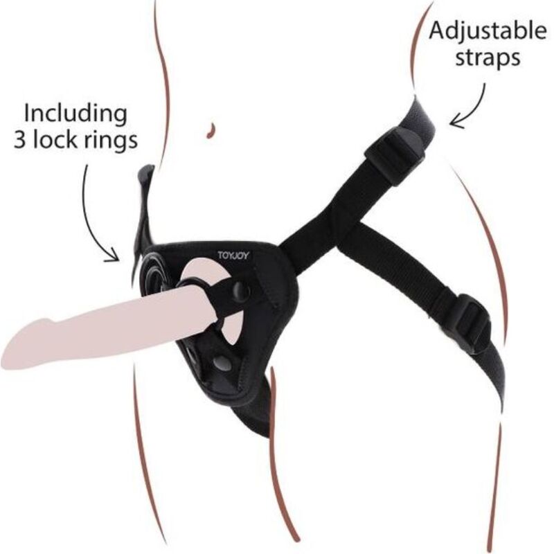 GET REAL - STRAP-ON HARNÉS NEGRO GET REAL
