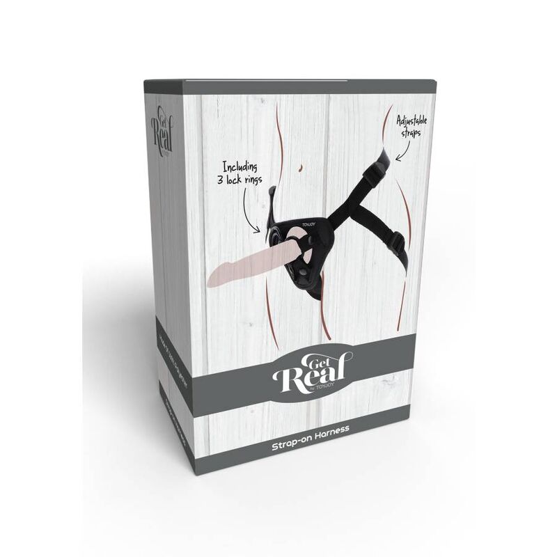 GET REAL - STRAP-ON HARNÉS NEGRO GET REAL