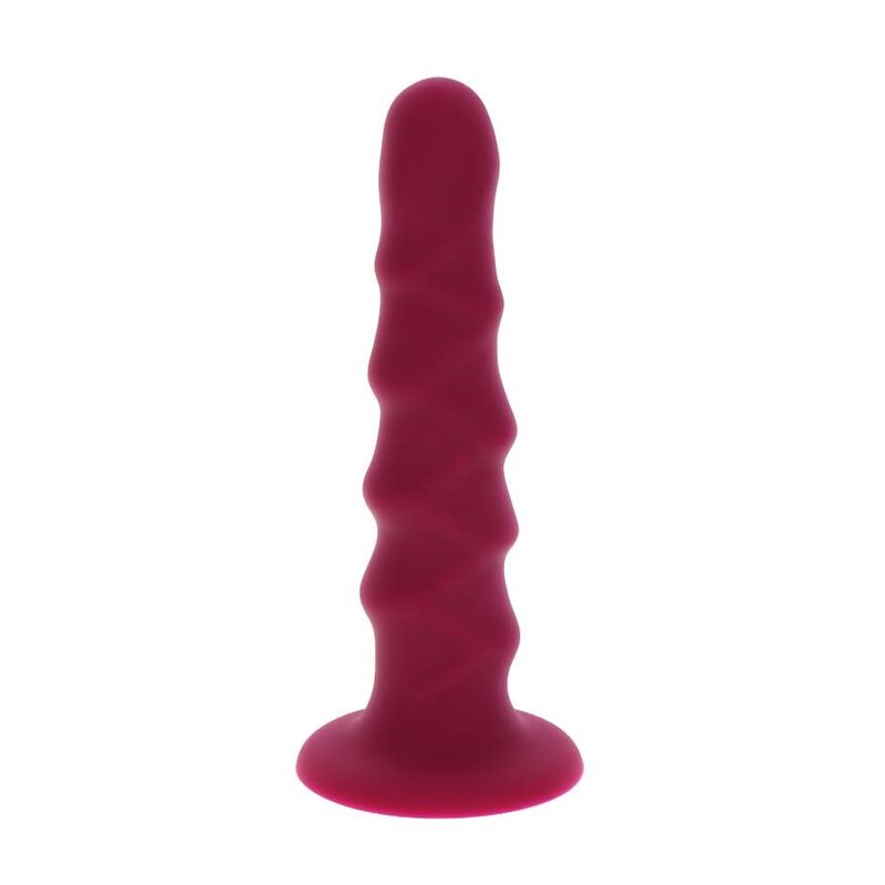 GET REAL - RIBBED DONG 12 CM ROJO GET REAL
