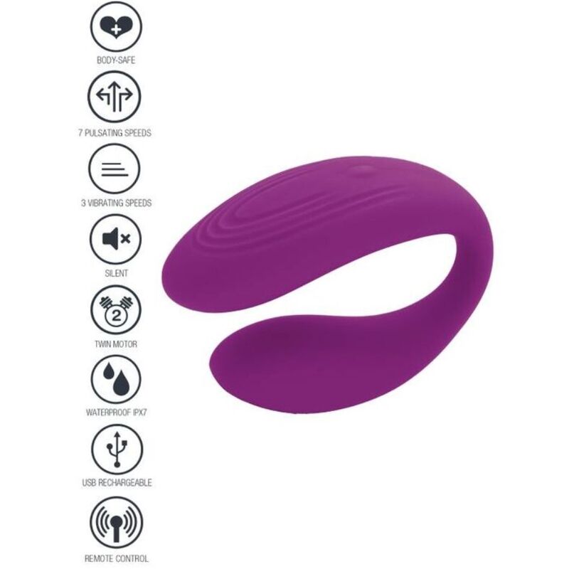 XOCOON - BOUND LOVE VIBRADOR PARA PAREJAS MORADO XOCOON
