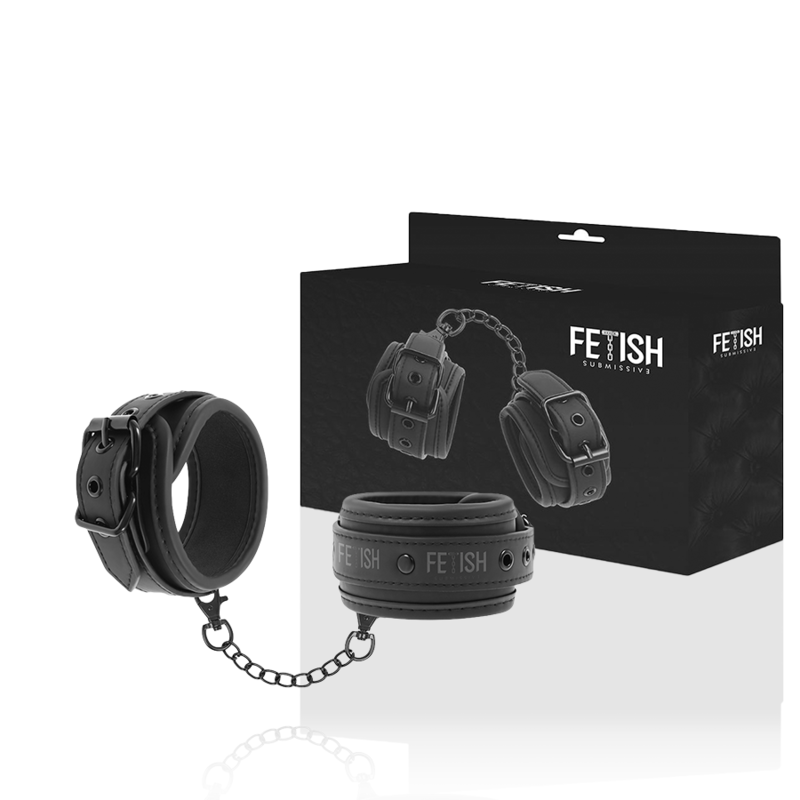 FETISH SUBMISSIVE - ESPOSAS CUERO VEGANO CON FORRO DE NOPRENO FETISH SUBMISSIVE BONDAGE