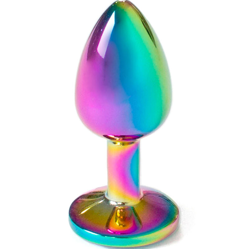 SECRETPLAY - METAL BUTT PLUG MULTICOLOR TALLA S 7 CM SECRETPLAY TOYS