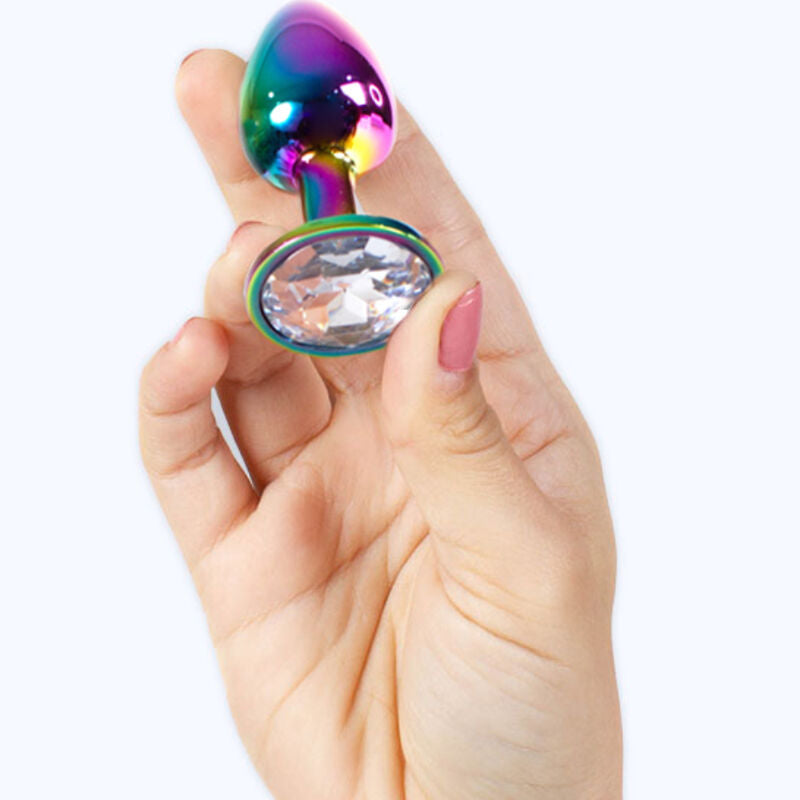 SECRETPLAY - METAL BUTT PLUG MULTICOLOR TALLA S 7 CM SECRETPLAY TOYS