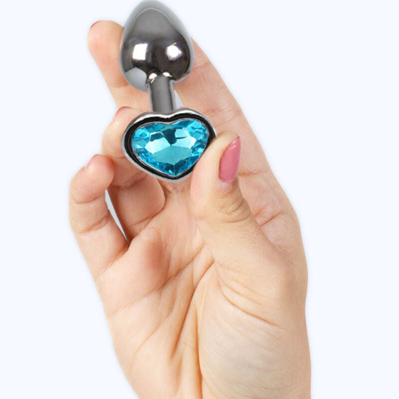 SECRETPLAY - METAL BUTT PLUG CORAZÓN AZUL TALLA S 7 CM SECRETPLAY TOYS