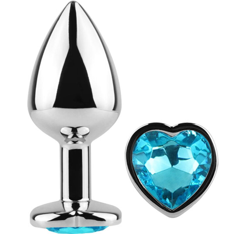 SECRETPLAY - METAL BUTT PLUG CORAZÓN AZUL TALLA S 7 CM SECRETPLAY TOYS