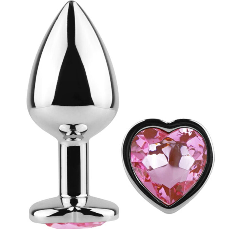 SECRETPLAY - METAL BUTT PLUG CORAZÓN FUCSIA TALLA S 7 CM SECRETPLAY TOYS