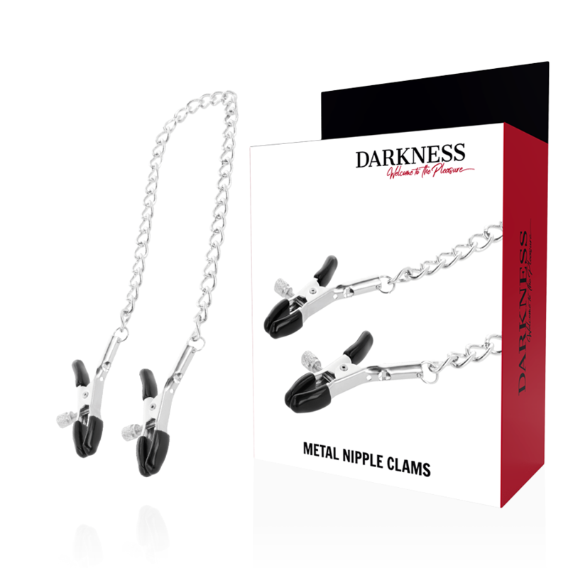 DARKNESS - PINZAS AJUSTABLES PARA PEZONES AJUSTABLES METAL DARKNESS SENSATIONS