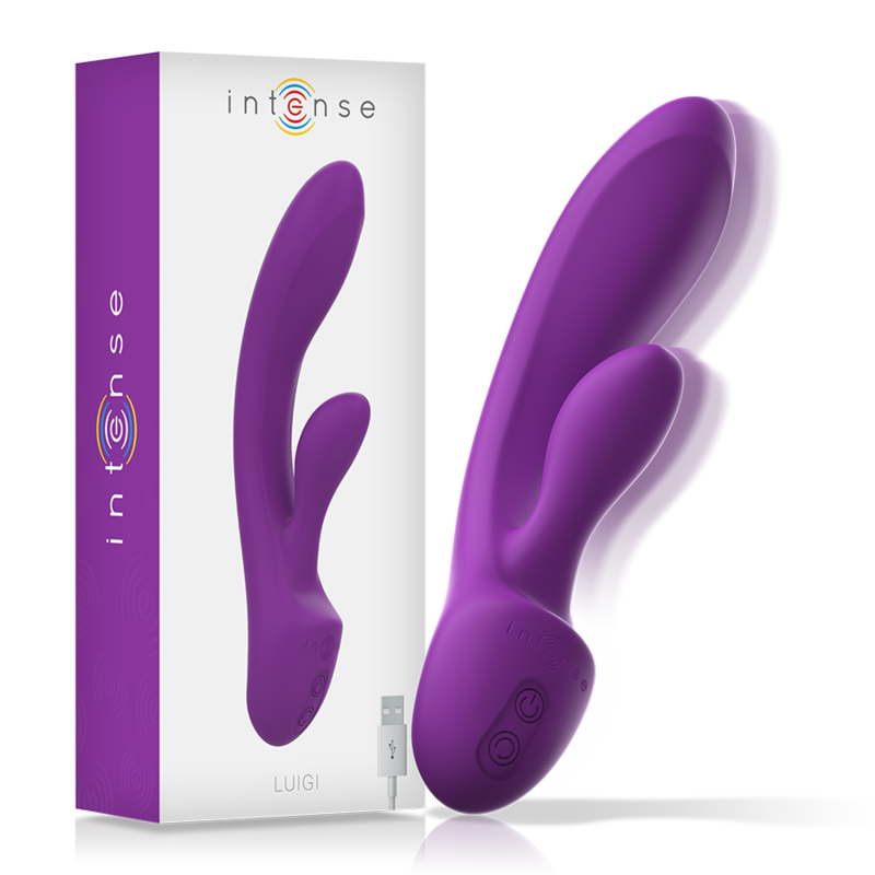 INTENSE - LUIGI VIBRADOR RABBIT SILICONA LIQUIDA MORADO INTENSE FUN