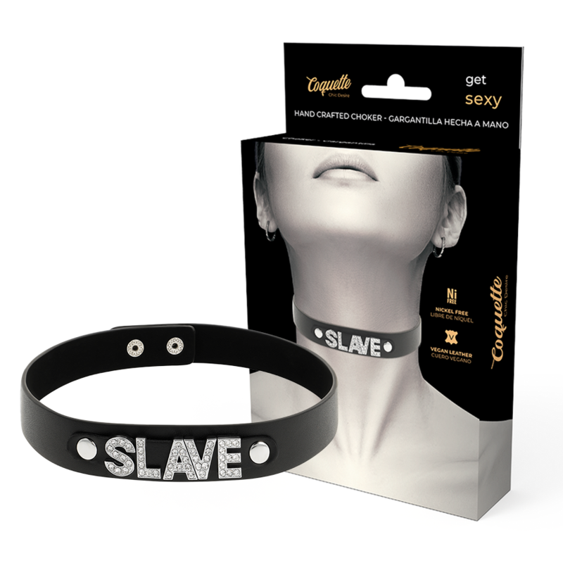 COQUETTE CHIC DESIRE - CHOKER CUERO VEGANO SLAVE COQUETTE ACCESSORIES