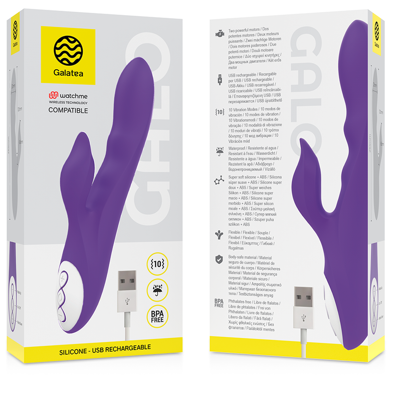 GALATEA - GALO VIBRADOR LILA COMPATIBLE CON WATCHME WIRELESS TECHNOLOGY GALATEA