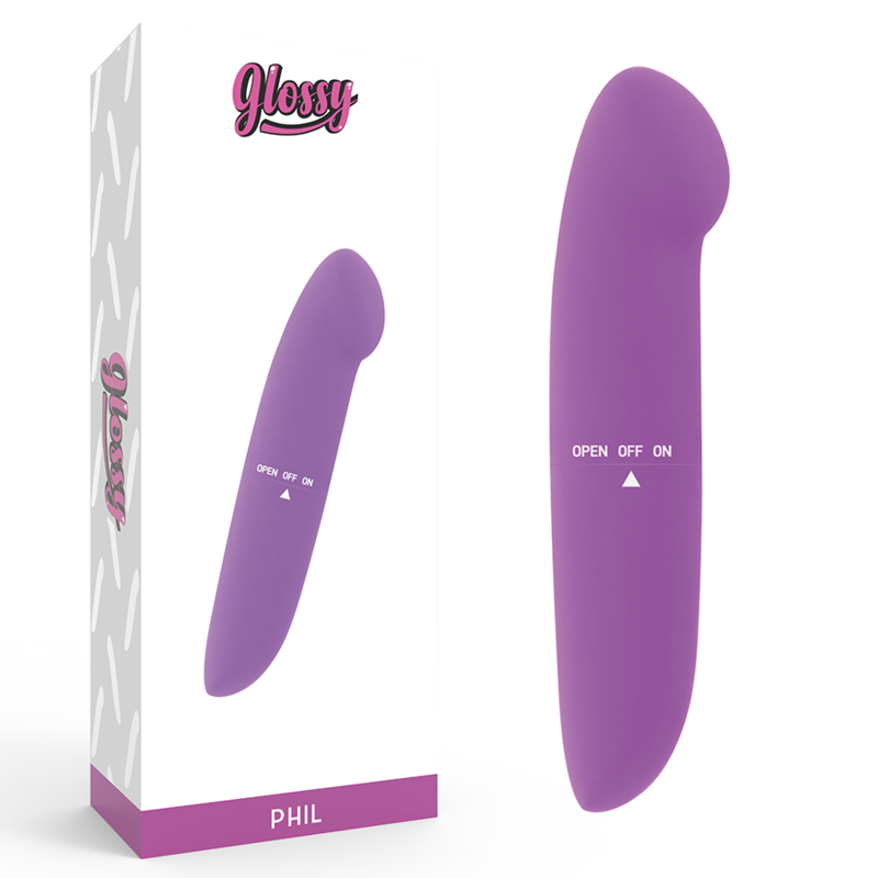GLOSSY - PHIL VIBRATOR LILA GLOSSY