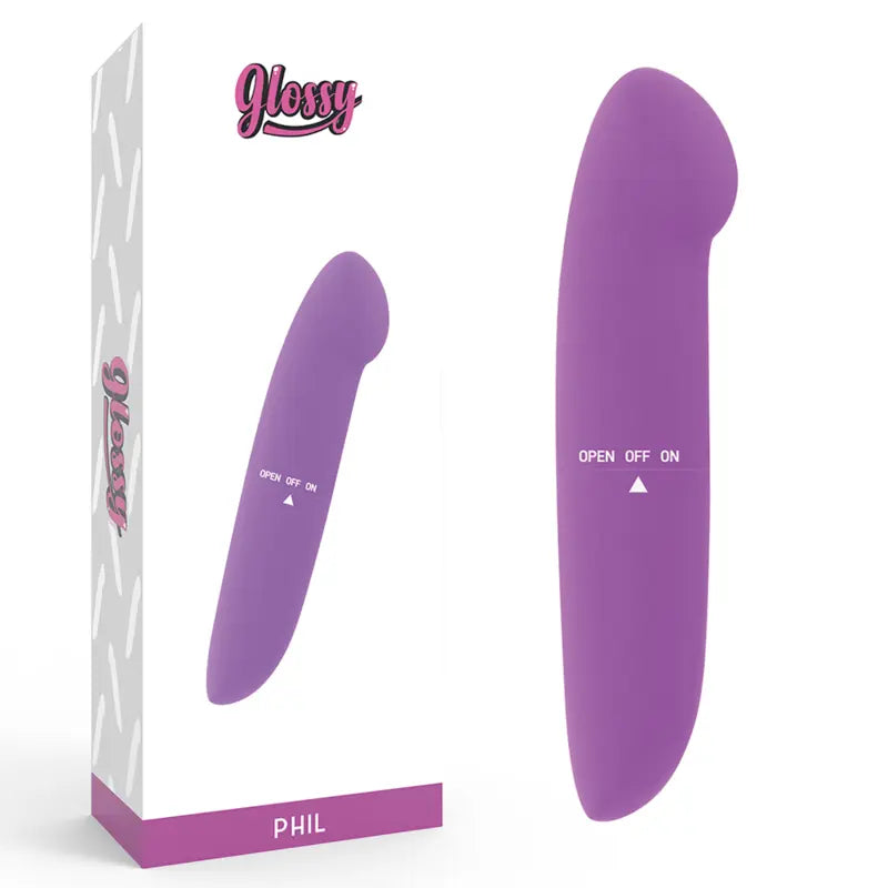 GLOSSY - PHIL VIBRATOR LILA GLOSSY