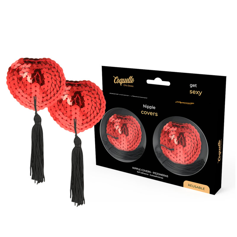COQUETTE CHIC DESIRE - CUBRE PEZONES ROJO COQUETTE ACCESSORIES