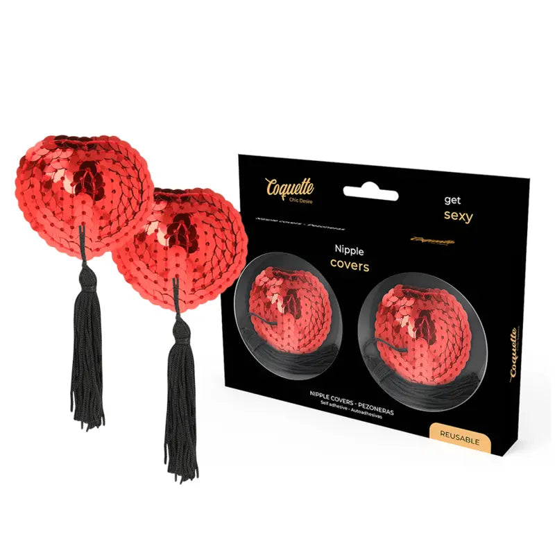 COQUETTE CHIC DESIRE - CUBRE PEZONES ROJO COQUETTE ACCESSORIES