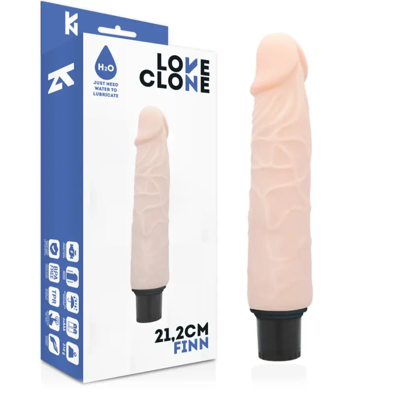 LOVECLONE - FINN VIBRADOR REALISTICO SELF LUBRICATION 21.2 CM -O- 3.8 CM LOVECLONE