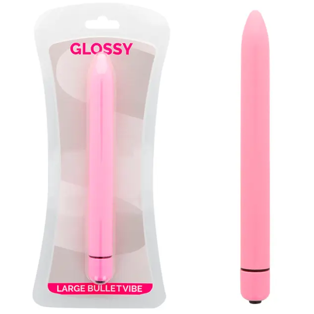 GLOSSY - SLIM VIBRADOR ROSA GLOSSY