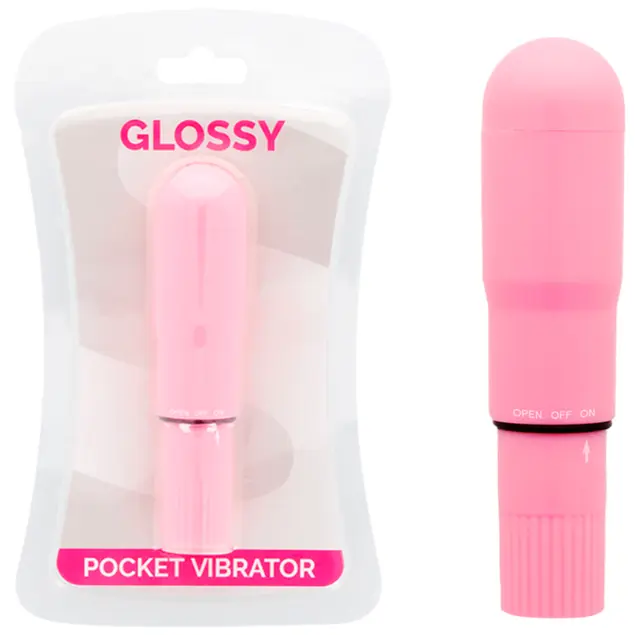 GLOSSY - POCKET VIBRADOR ROSA GLOSSY