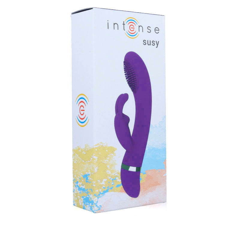 INTENSE - SUSY VIBRADOR OSCILANTE SILICONA RABBIT LILA INTENSE FUN