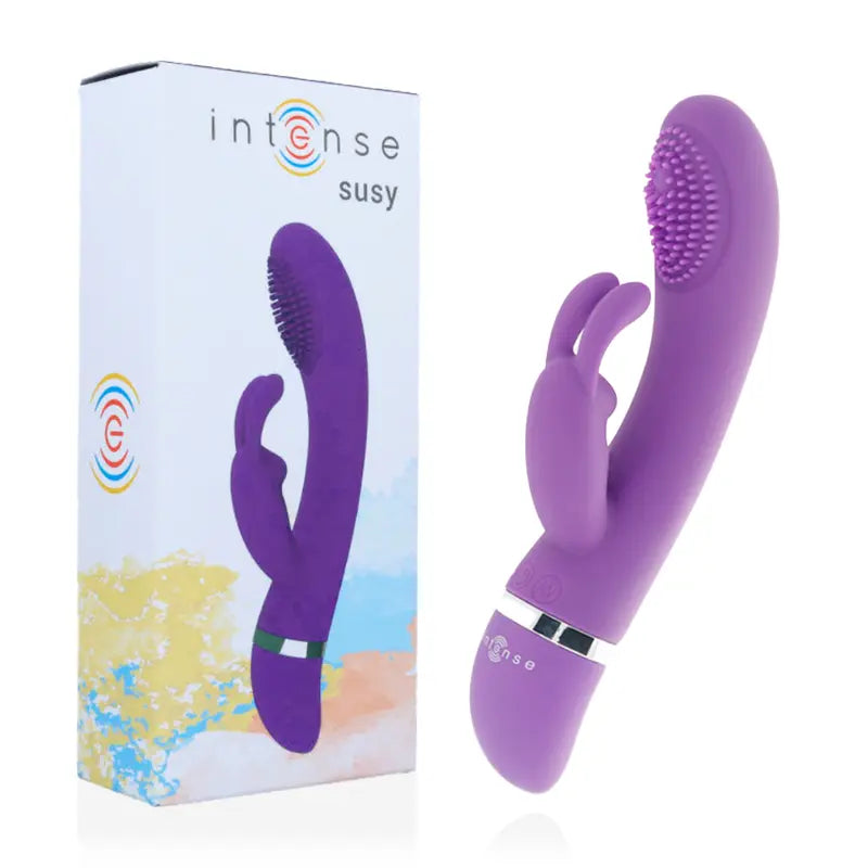 INTENSE - SUSY VIBRADOR OSCILANTE SILICONA RABBIT LILA INTENSE FUN