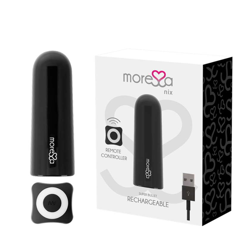 MORESSA - NIX POTENTE VIBRADOR MULTI JUEGOS CONTROL REMOTO NEGRO MORESSA