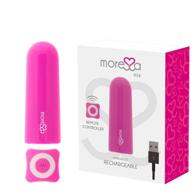 MORESSA - NIX POTENTE VIBRADOR MULTI JUEGOS CONTROL REMOTO ROSA MORESSA