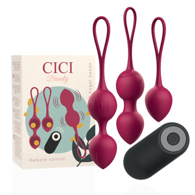 CICI BEAUTY - PREMIUM SILICONE 3 VIBRATING KEGEL BEADS REMOTE CONTROL CICI BEAUTY