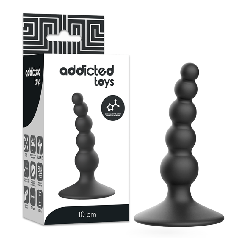 ADDICTED TOYS - ANAL SEXUAL PLUG 10 CM NEGRO ADDICTED TOYS