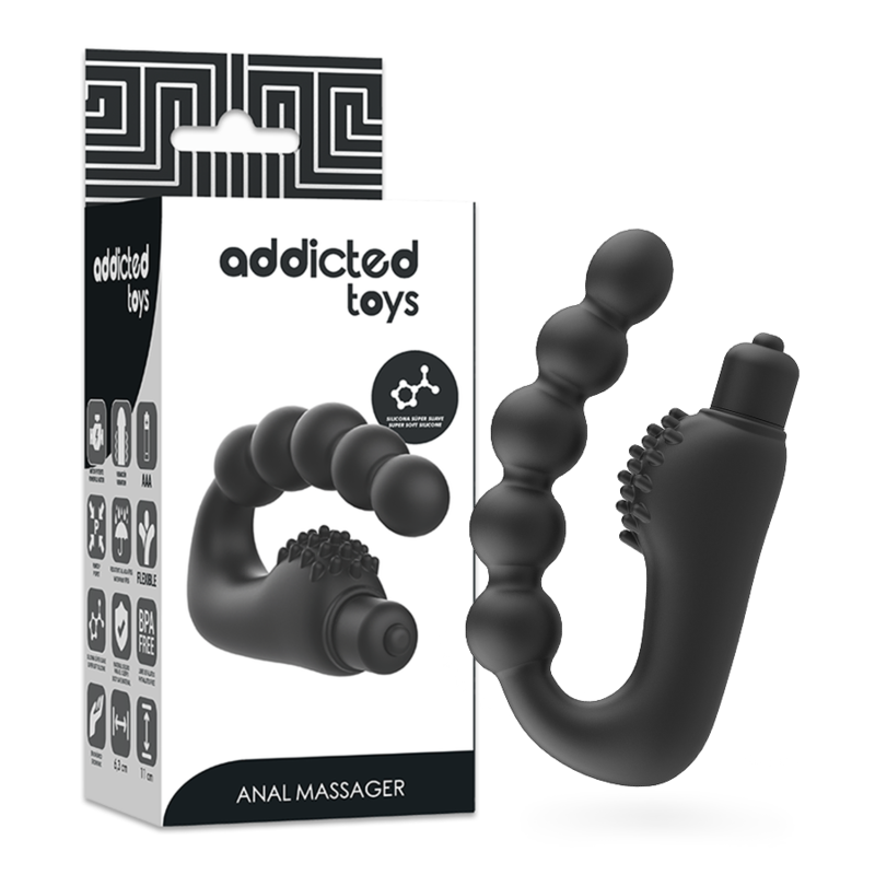 ADDICTED TOYS - MASAJEADOR ANAL PROSTÁTICO CON VIBRACIÓN ADDICTED TOYS