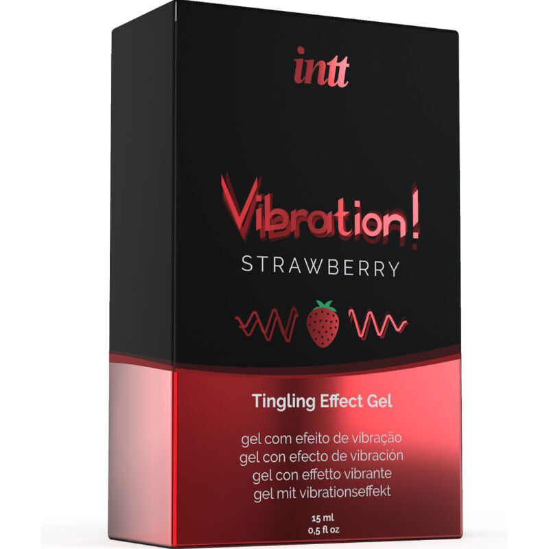 INTT - POTENTE ESTIMULANTE ÍNTIMO GEL VIBRADOR LIQUIDO FRESA 15 ML INTT UNISEX AROUSAL GEL