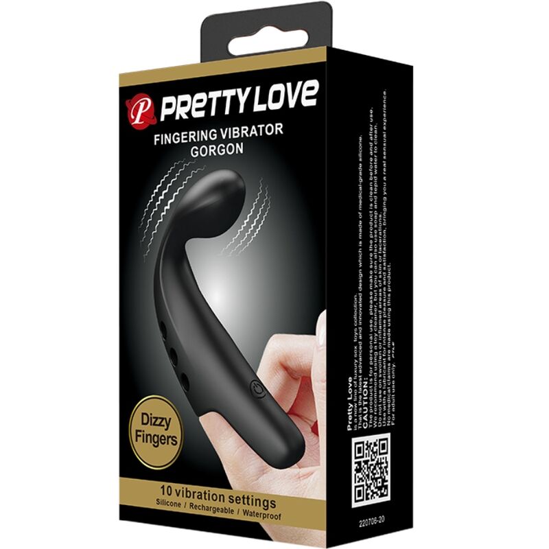 PRETTY LOVE - DEDAL VIBRADOR GORGON NEGRO PRETTY LOVE FLIRTATION