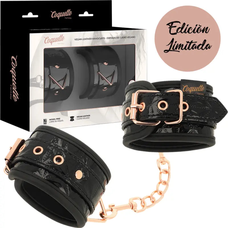 COQUETTE CHIC DESIRE - BLACK EDITION ESPOSAS PARA MANOS CON FORRO DE NEOPRENO COQUETTE FANTASY