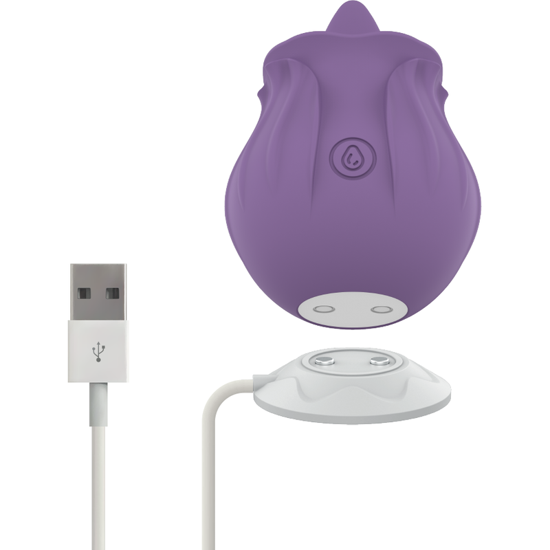 INTENSE - VIOLET ESTIMULADOR LENGUA BASE MAGNÉTICA INTENSE FUN