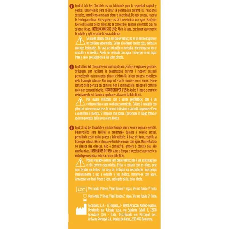 CONTROL - LUB GEL LUBRICANTE CHOCOLATE 75 ML CONTROL LUBES