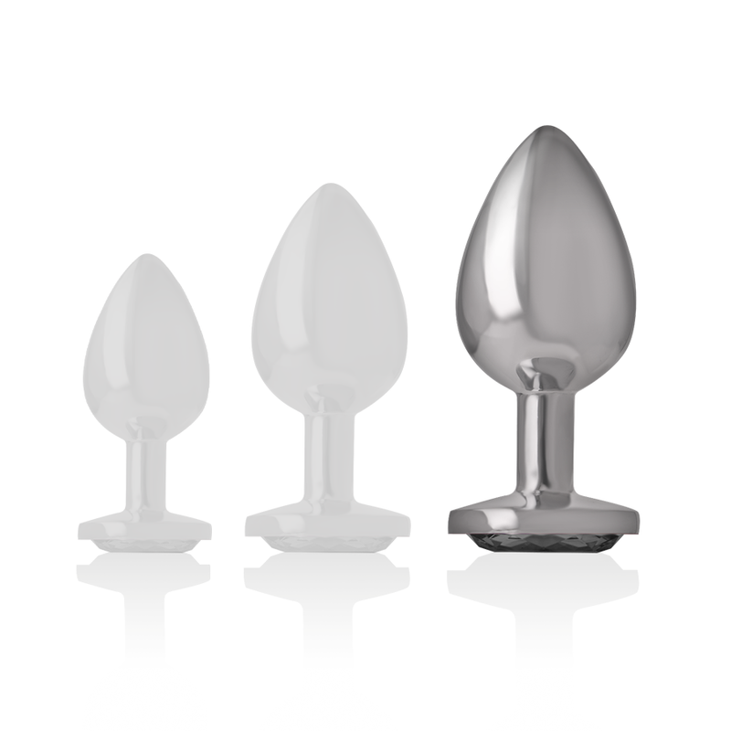 INTENSE - PLUG ANAL METAL ALUMINIO CORAZÓN BLANCO TALLA L INTENSE ANAL TOYS