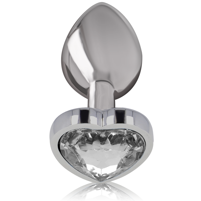 INTENSE - PLUG ANAL METAL ALUMINIO CORAZÓN BLANCO TALLA L INTENSE ANAL TOYS