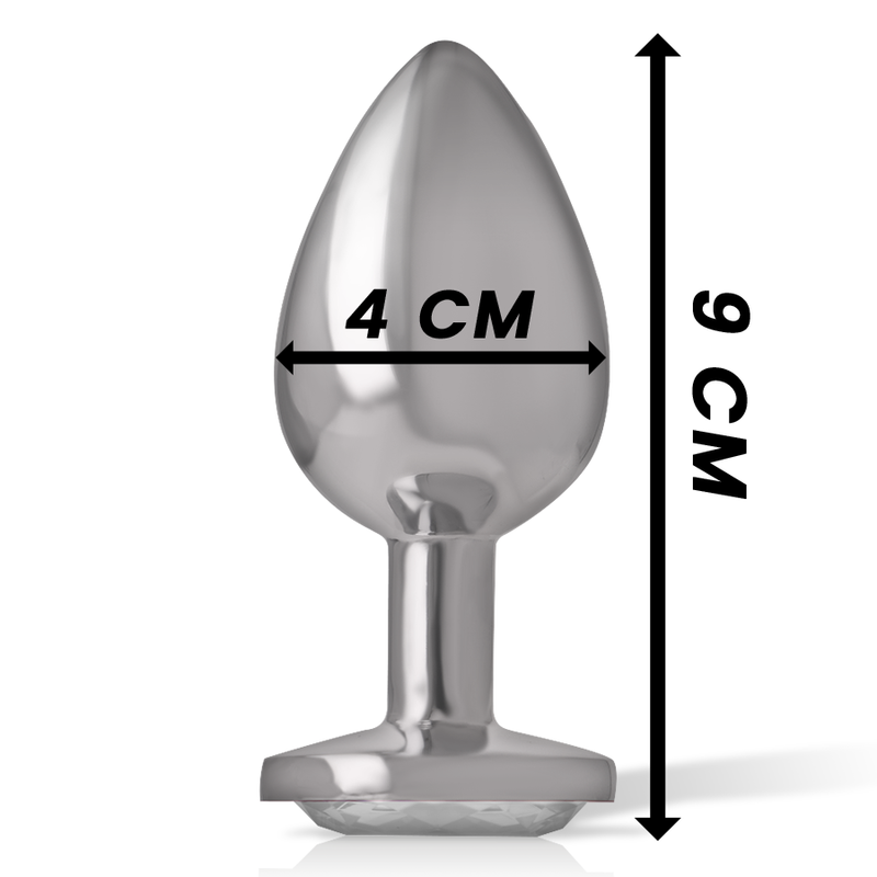 INTENSE - PLUG ANAL METAL ALUMINIO CORAZÓN BLANCO TALLA L INTENSE ANAL TOYS