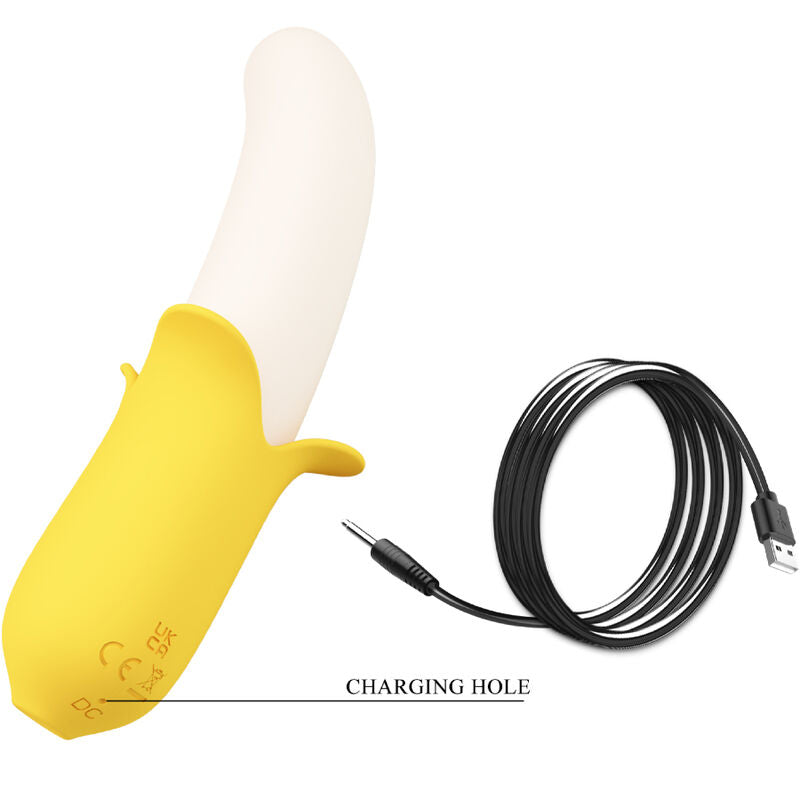 PRETTY LOVE - BANANA GEEK SUPER POWER 7 VIBRACIONES UP&DOWN SILICONA NEGRO PRETTY LOVE