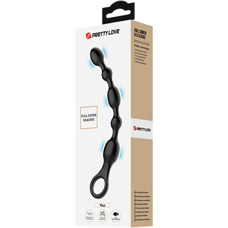 PRETTY LOVE - VAN BOLAS ANALES 10 VIBRACIONES RECARGABLE SILICONA PRETTY LOVE