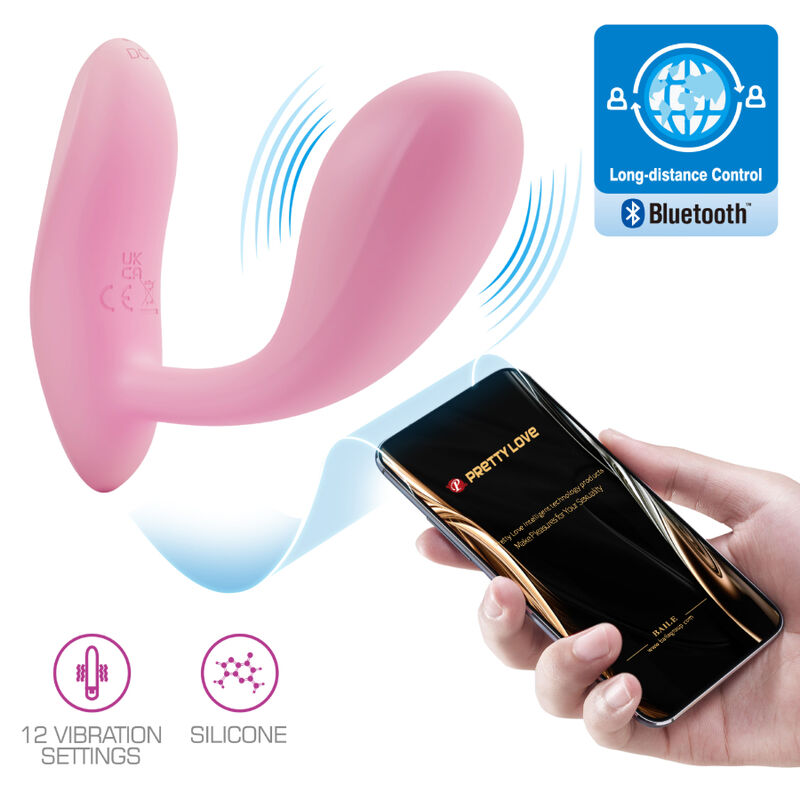PRETTY LOVE - BAIRD G-SPOT 12 VIBRACIONES RECARGABLE ROSA APP PRETTY LOVE FLIRTATION