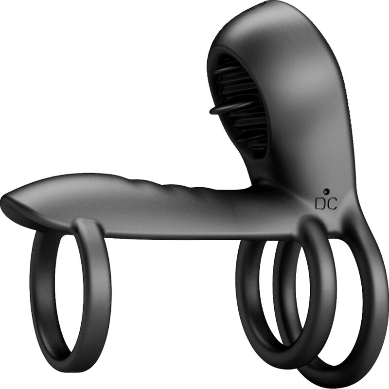 PRETTY LOVE - JAMMY FUNDA DE PENE 12 VIBRACIONES CON LENGUA RECARGABLE SILICONA PRETTY LOVE MALE