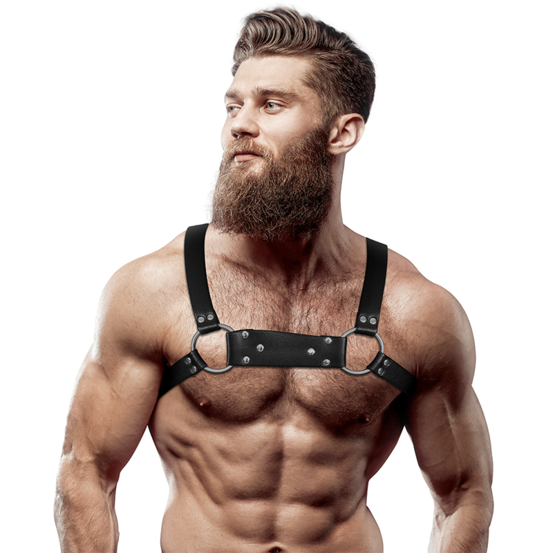 FETISH SUBMISSIVE ATTITUDE - ARNÉS BULLDOG ECOPIEL PECHO HOMBRE TALLA M/L FETISH SUBMISSIVE ATTITUDE