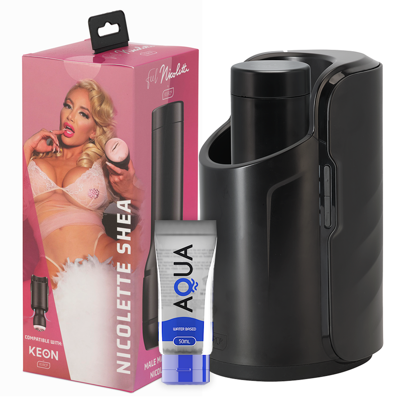 KIIROO - KEON + FEEL NICOLETTE SHEA STROKER + LUBRICANTE AQUA QUALITY 50 ML KIIROO