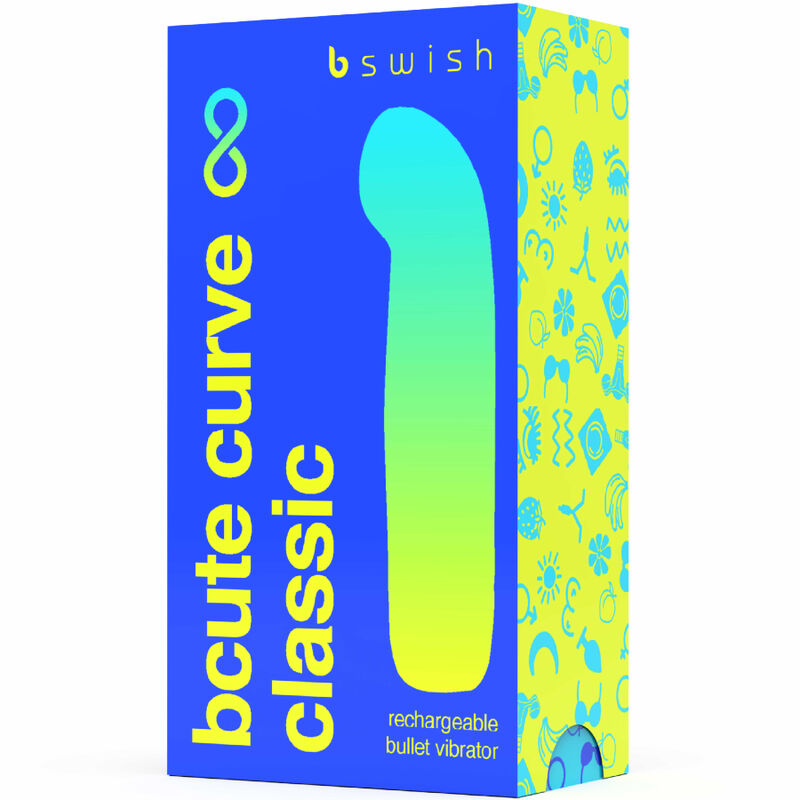 B SWISH - BCUTE CURVE INFINITE CLASSIC VIBRADOR RECARGABLE SILICONA AZUL B SWISH