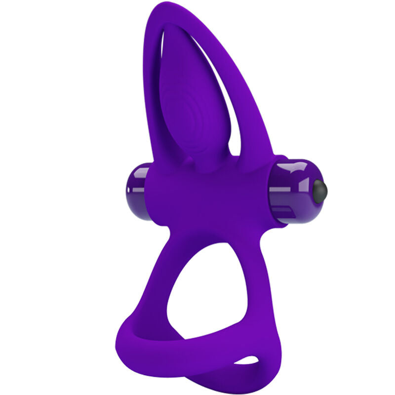 PRETTY LOVE - ANILLO VIBRADOR 10 VIBRACIONES SILICONA VIOLETA PRETTY LOVE MALE