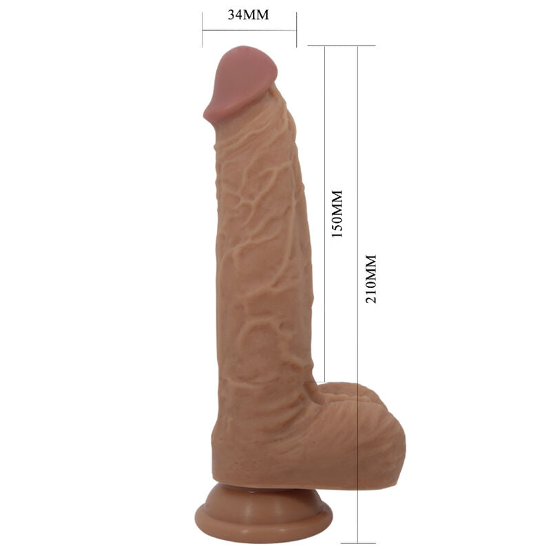 PRETTY LOVE - JONATHAN DILDO SILICONA 3 VIBRACIONES + 3 MEDIDAS INSERCIÓN CONTROL REMOTO 21 CM PRETTY LOVE HIGH GRADE