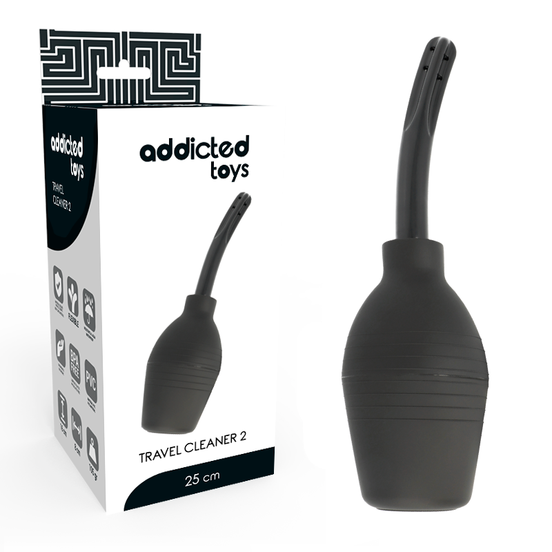 ADDICTED TOYS - SQUEEZE PERA LIMPIEZA ANAL NEGRO ADDICTED TOYS