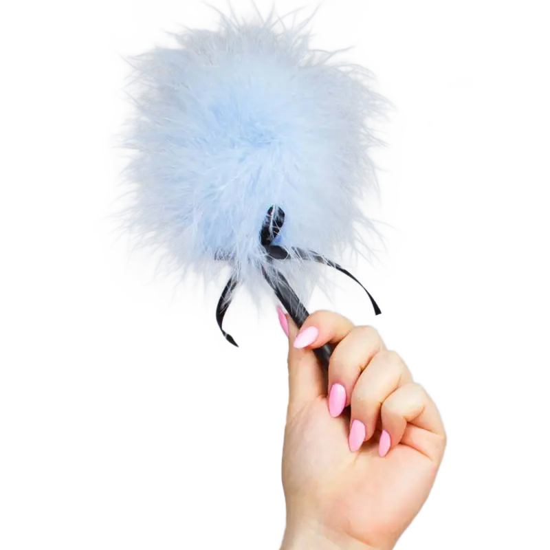 SECRETPLAY - PLUMERO MARABU AZUL CELESTE SECRETPLAY 100% FETISH