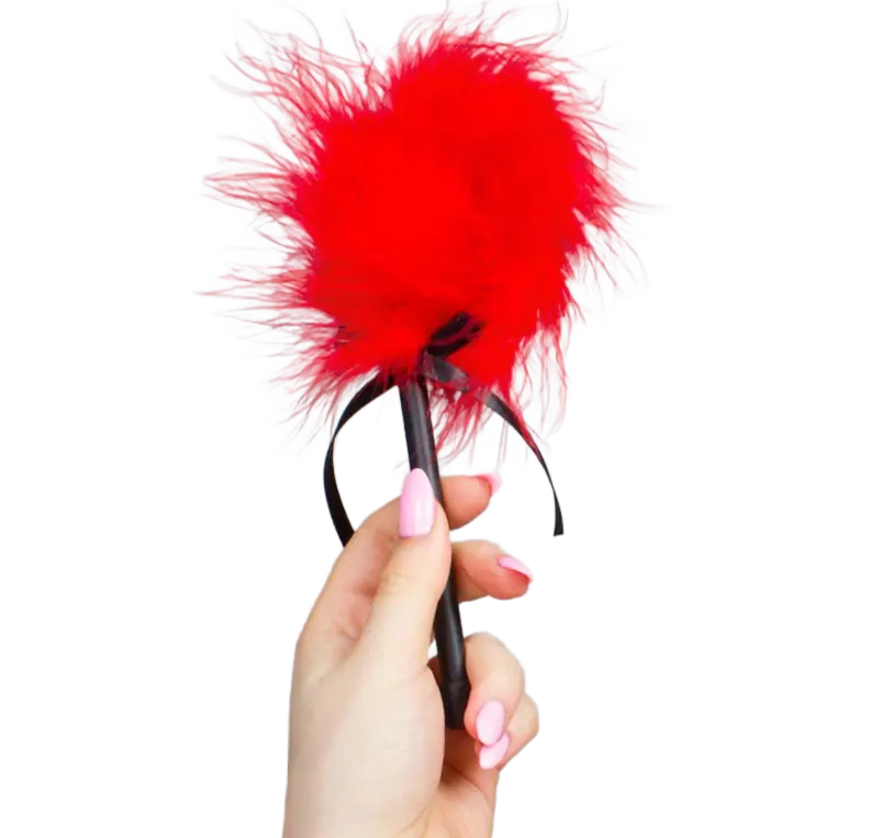 SECRETPLAY - PLUMERO MARABU SECRET PLAY ROJO SECRETPLAY 100% FETISH