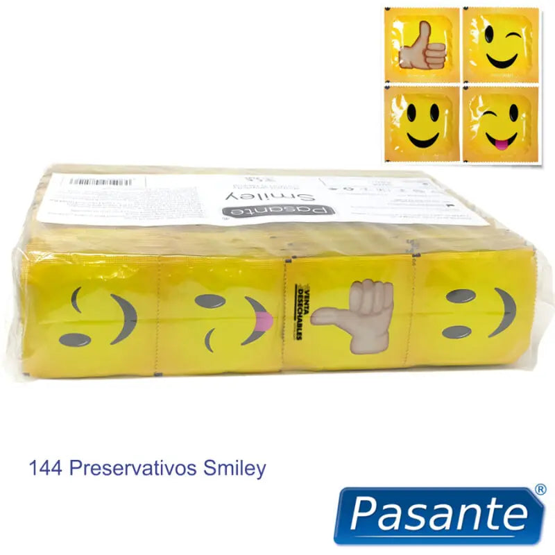 PASANTE - PRESERVATIVO SMILEY BOLSA 144 UNIDADES PASANTE